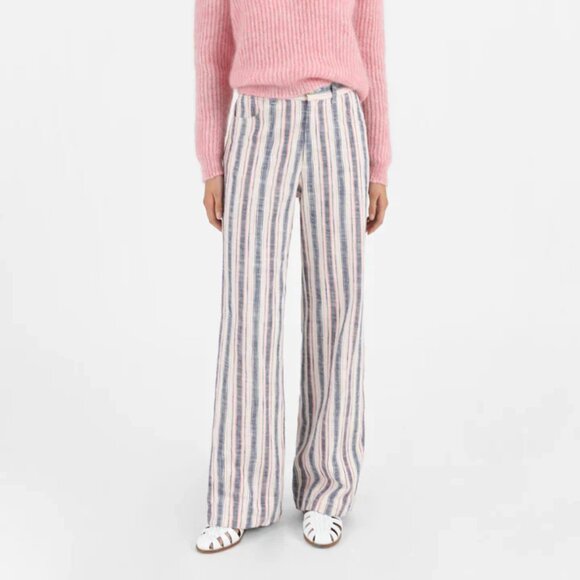 Masscob pink cotton stripe pants, size 38, EUC - Picture 7 of 10